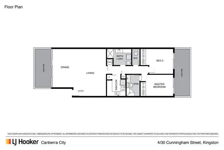 Floorplan of Homely apartment listing, 4/30 Cunningham Street, Kingston ACT 2604