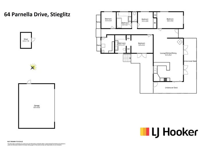 Floorplan of Homely house listing, 64 Parnella Drive, Stieglitz TAS 7216