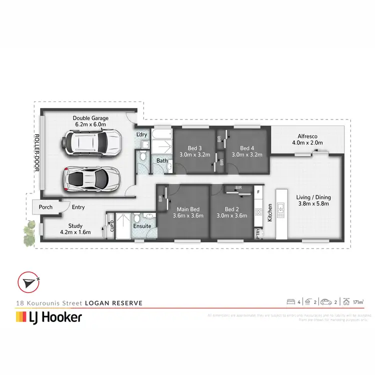 Floorplan of Homely house listing, 18 Kourounis Street, Logan Reserve QLD 4133