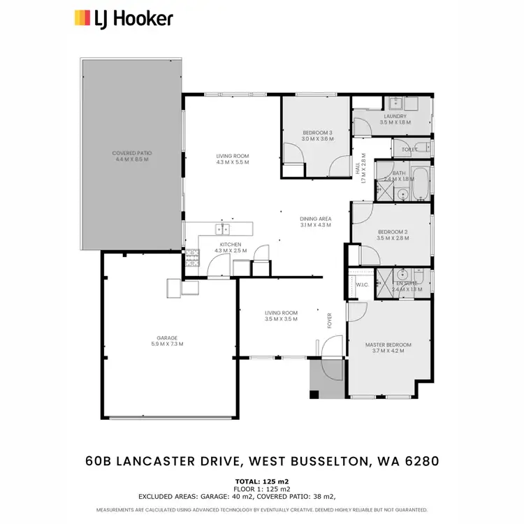Floorplan of Homely house listing, 60B Lancaster Drive, West Busselton WA 6280