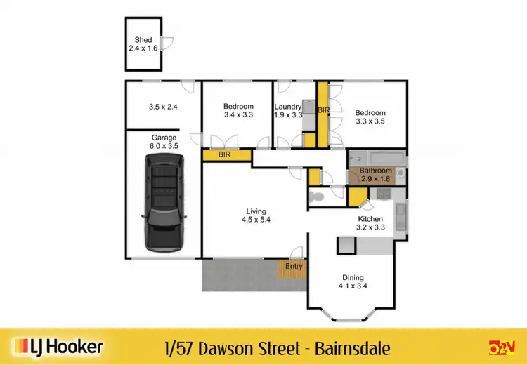 Floorplan of Homely house listing, 57 Dawson Street, Bairnsdale VIC 3875