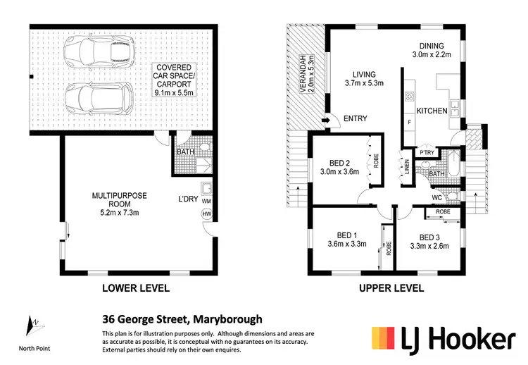 Floorplan of Homely house listing, 36 George Street, Maryborough QLD 4650