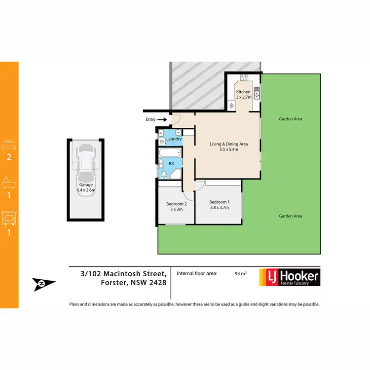 Floorplan of Homely villa listing, 3/102-106 Macintosh Street, Forster NSW 2428