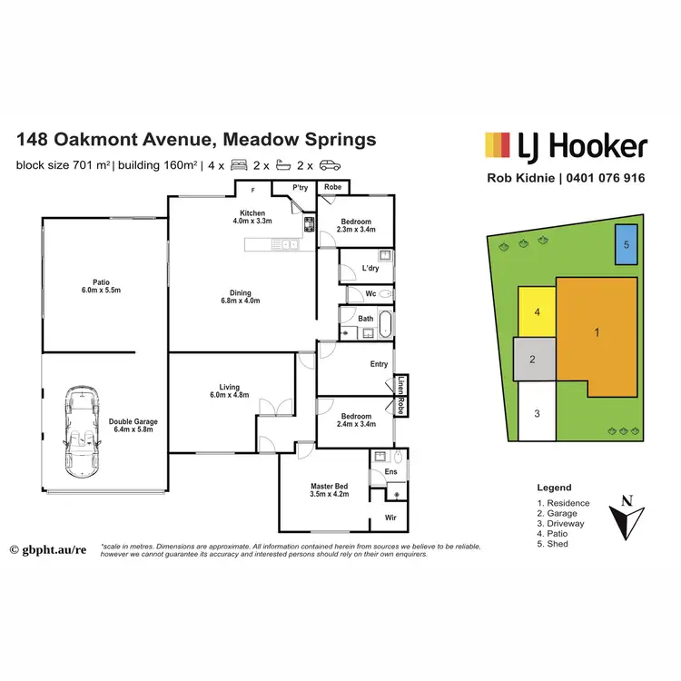 Floorplan of Homely house listing, 148 Oakmont Avenue, Meadow Springs WA 6210