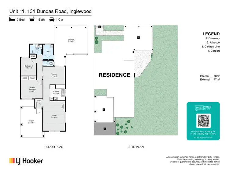 Floorplan of Homely unit listing, 11/131 Dundas Road, Inglewood WA 6052