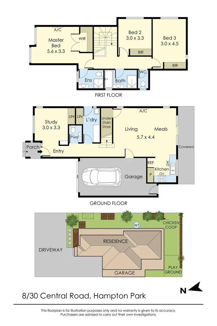 Floorplan of Homely townhouse listing, 8/30 Central Road, Hampton Park VIC 3976