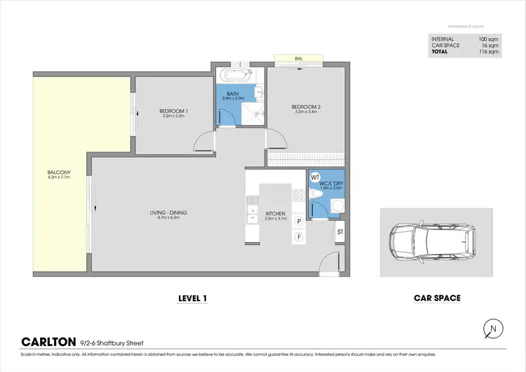 Floorplan of Homely unit listing, 9/2-6 Shaftesbury Street, Carlton NSW 2218
