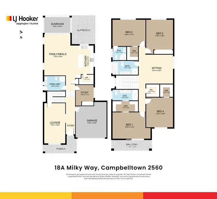 Floorplan of Homely house listing, 18A Milky Way, Campbelltown NSW 2560
