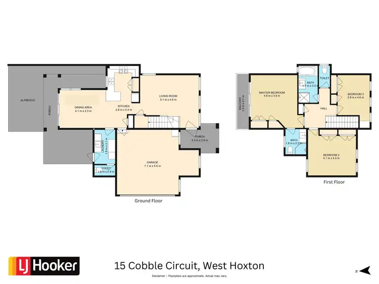 Floorplan of Homely house listing, 15 Cobble Circuit, West Hoxton NSW 2171