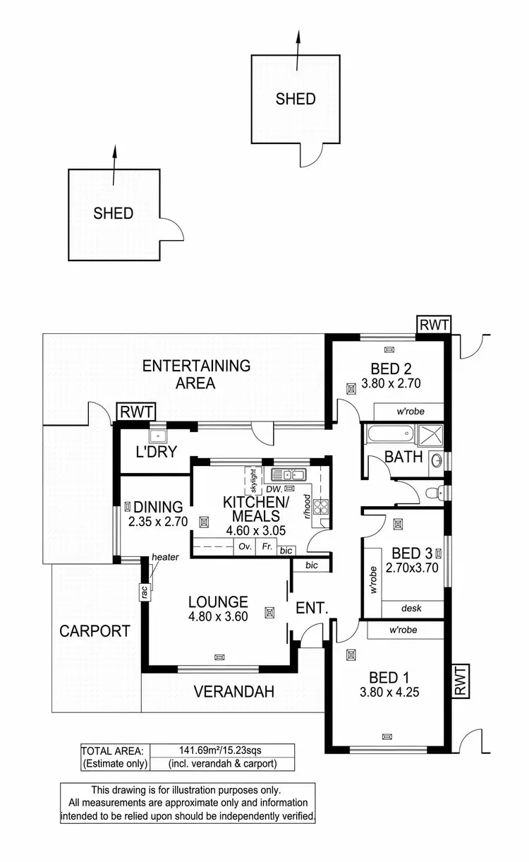 Floorplan of Homely house listing, 12 William Street, Clarence Park SA 5034