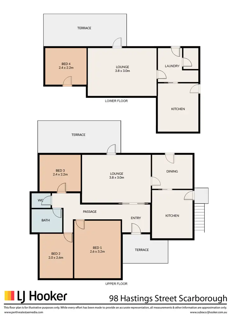 Floorplan of Homely house listing, 98 Hastings Street, Scarborough WA 6019