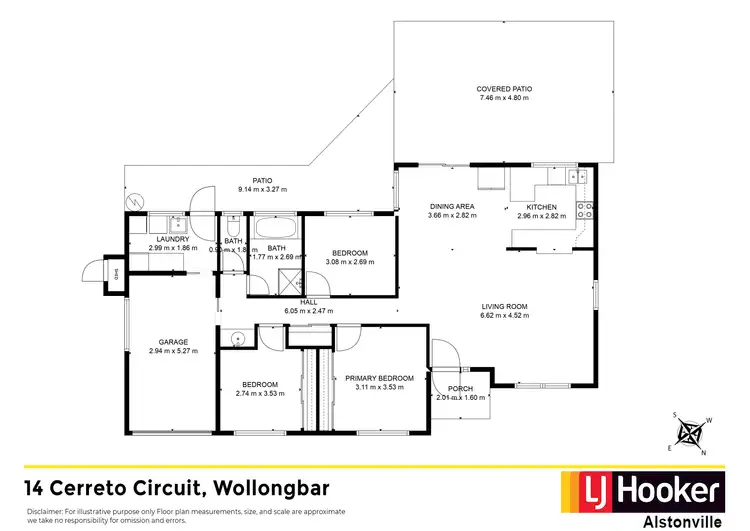Floorplan of Homely house listing, 14 Cerreto Circuit, Wollongbar NSW 2477