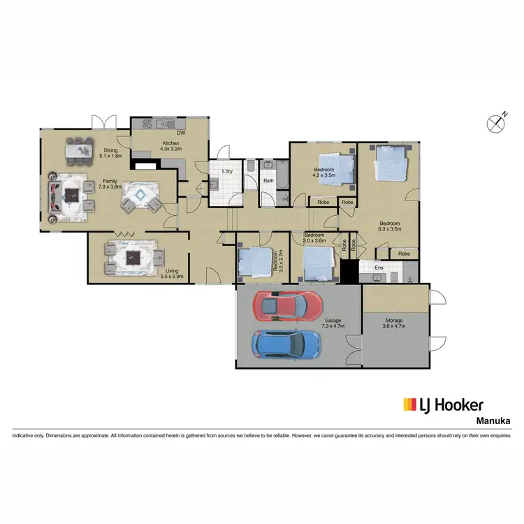 Floorplan of Homely house listing, 12 Hopetoun Circuit, Deakin ACT 2600