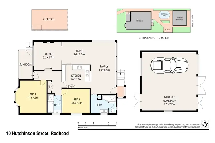 Floorplan of Homely house listing, 10 Hutchinson Street, Redhead NSW 2290