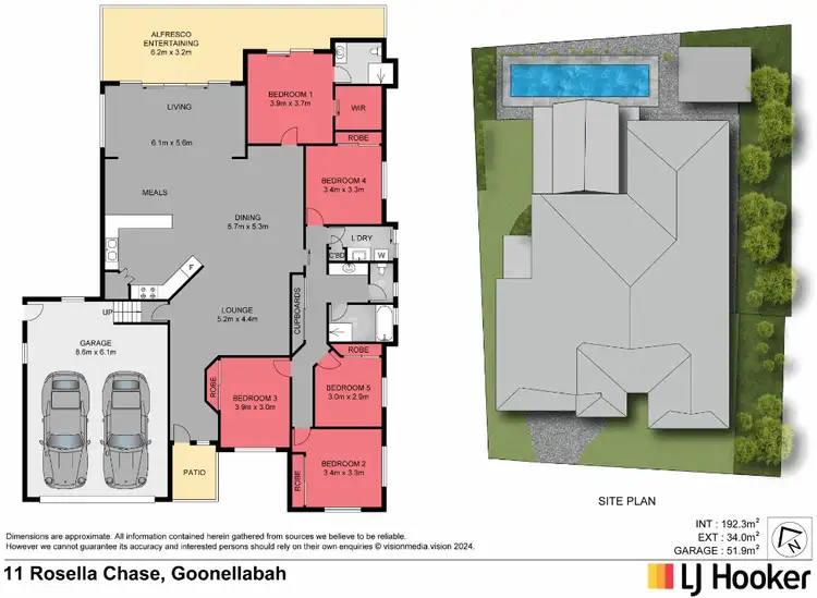 Floorplan of Homely house listing, 11 Rosella Chase, Goonellabah NSW 2480