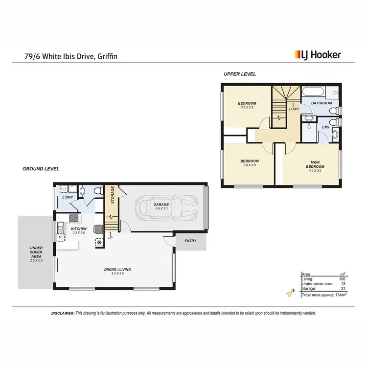 Floorplan of Homely townhouse listing, 79/6 White Ibis Drive, Griffin QLD 4503