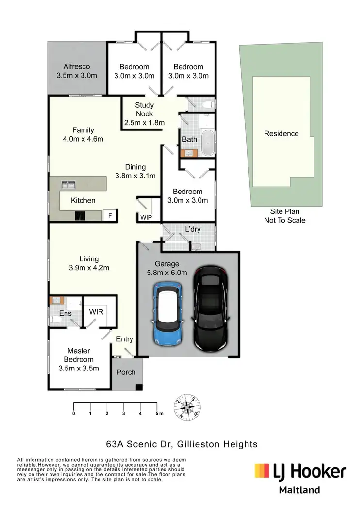 Floorplan of Homely house listing, 63A Scenic Drive, Gillieston Heights NSW 2321