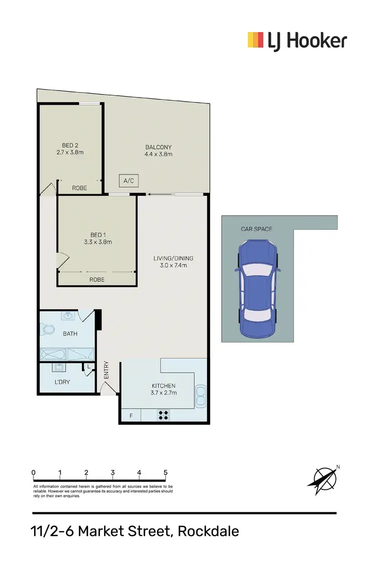 Floorplan of Homely apartment listing, 11/2-6 Market Street, Rockdale NSW 2216