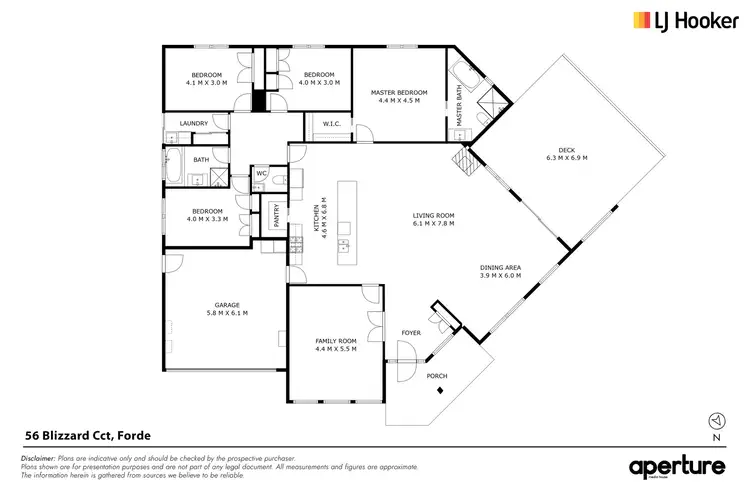 Floorplan of Homely house listing, 56 Blizzard Circuit, Forde ACT 2914