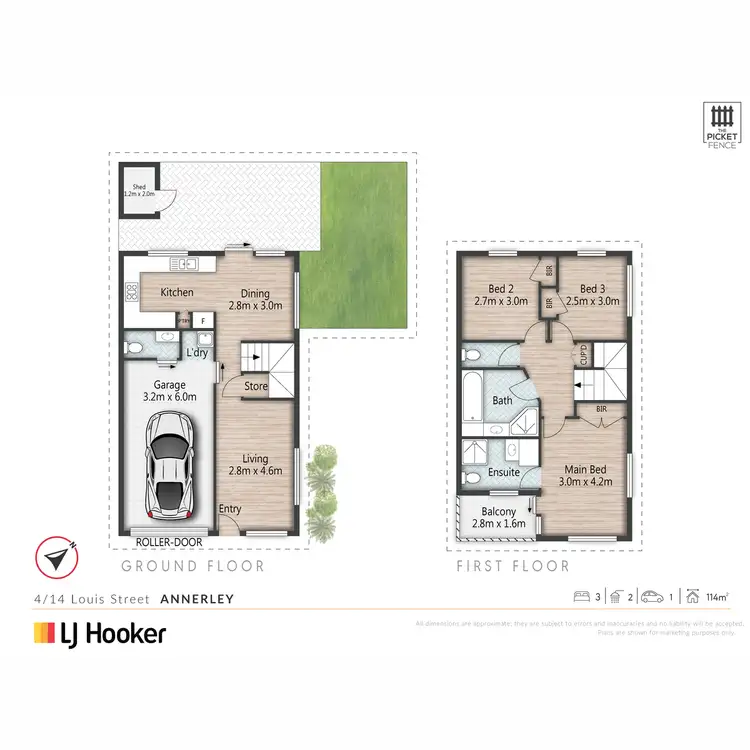 Floorplan of Homely townhouse listing, 4/14 Louis Street, Annerley QLD 4103