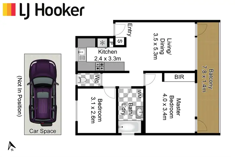 Floorplan of Homely unit listing, 8A/40 Cope St, Lane Cove NSW 2066