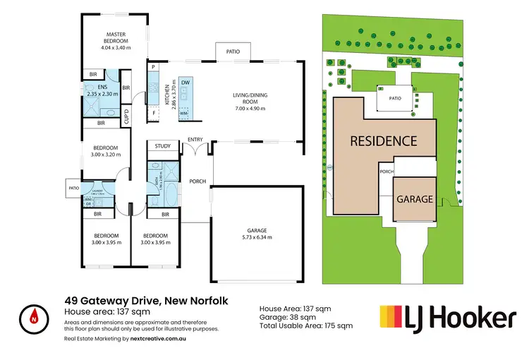Floorplan of Homely house listing, 49 Gateway Drive, New Norfolk TAS 7140