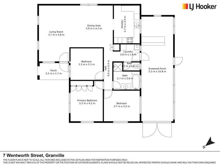 Floorplan of Homely house listing, 7 Wentworth Court, Granville QLD 4650