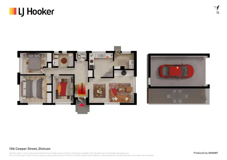 Floorplan of Homely house listing, 106 Cowper Street, Dickson ACT 2602