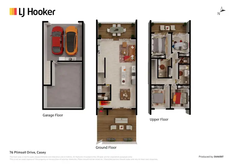 Floorplan of Homely townhouse listing, 76 Plimsoll Drive, Casey ACT 2913
