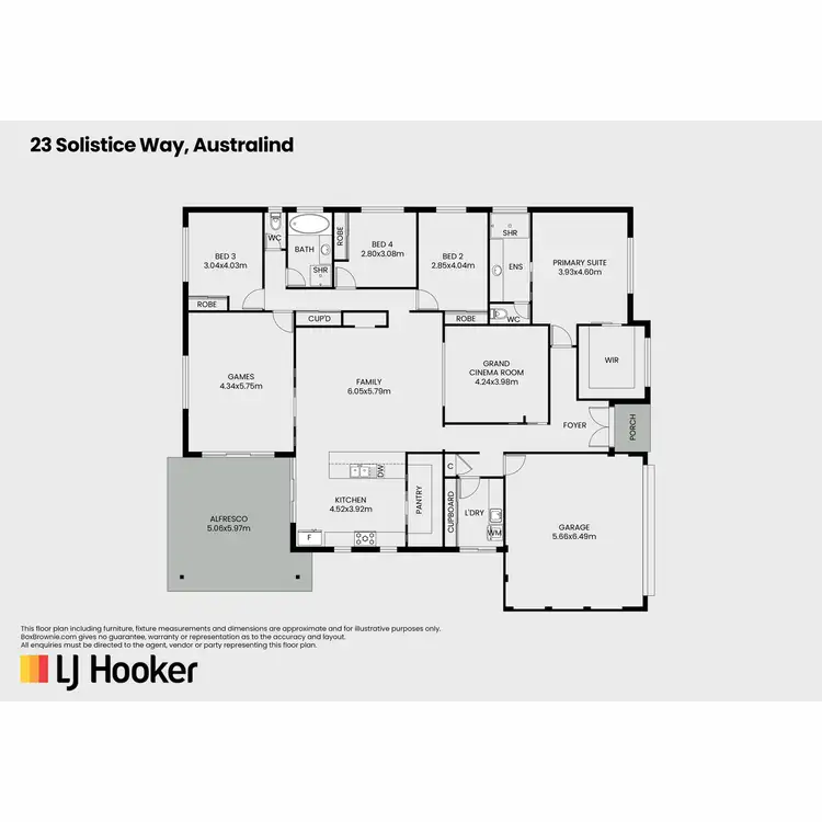 Floorplan of Homely house listing, 23 Solstice Way, Australind WA 6233