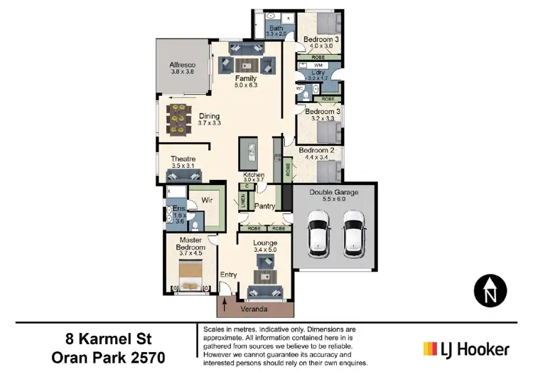 Floorplan of Homely house listing, 8 Karmel Street, Oran Park NSW 2570