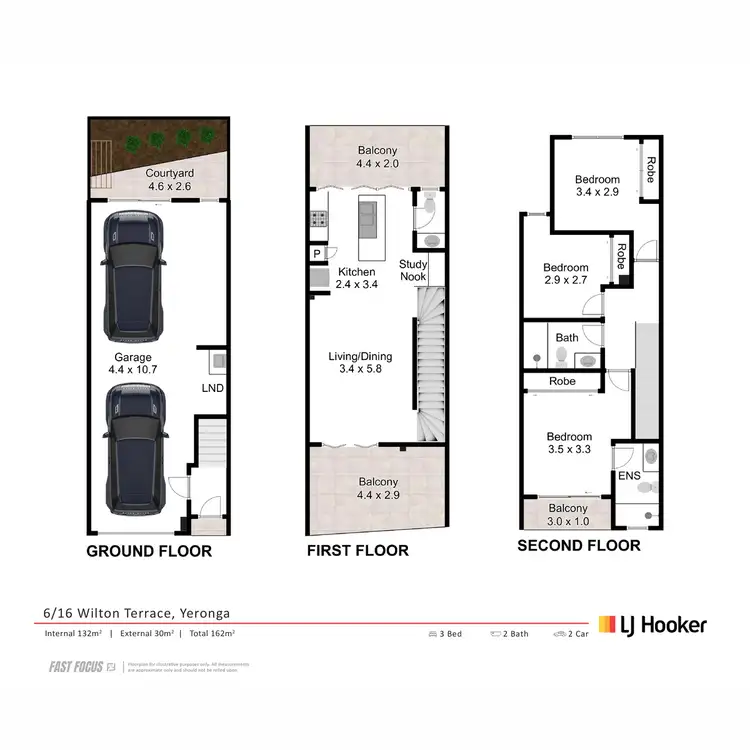 Floorplan of Homely townhouse listing, 6/16 Wilton Terrace, Yeronga QLD 4104