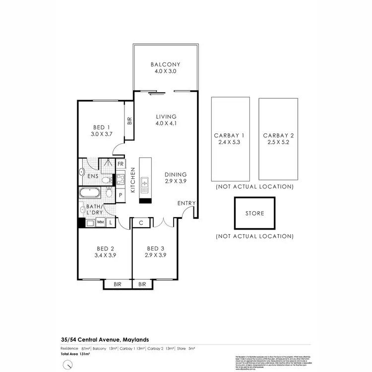 Floorplan of Homely apartment listing, 35/54 Central Avenue, Maylands WA 6051