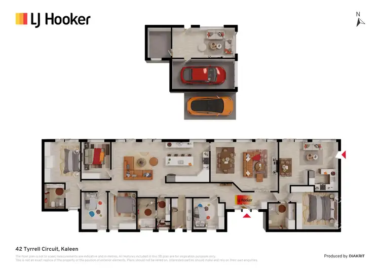 Floorplan of Homely house listing, 42 Tyrrell Circuit, Kaleen ACT 2617