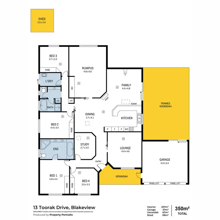 Floorplan of Homely house listing, 13 Toorak Drive, Blakeview SA 5114