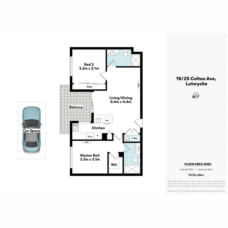 Floorplan of Homely apartment listing, 19/25 Colton Avenue, Lutwyche QLD 4030