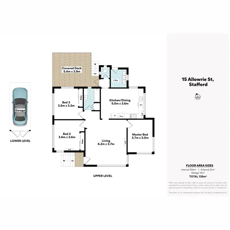 Floorplan of Homely house listing, 15 Allowrie Street, Stafford QLD 4053