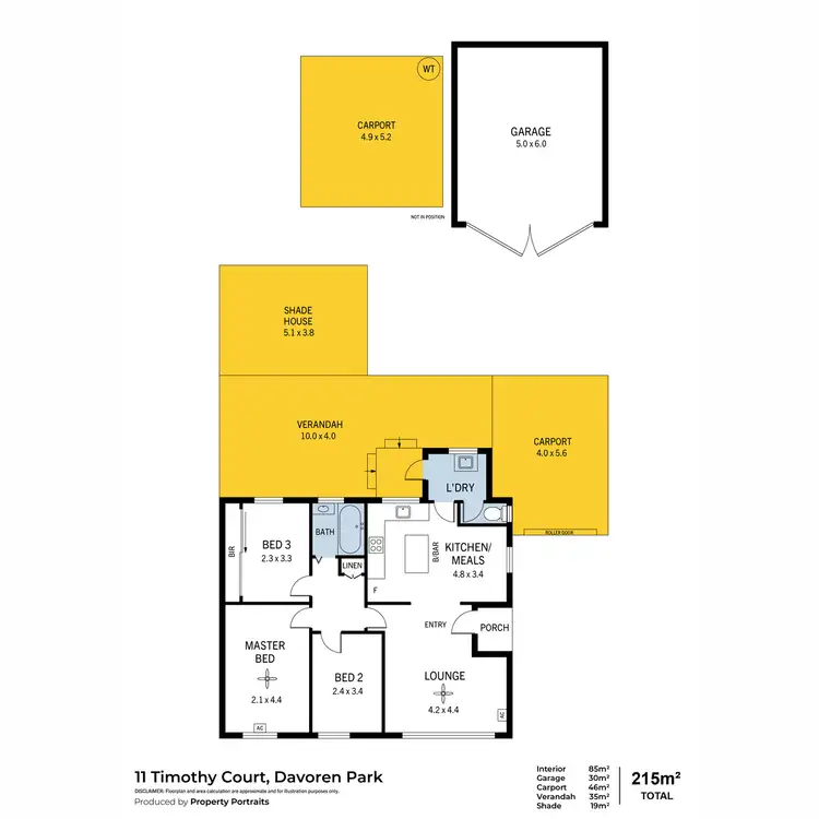Floorplan of Homely house listing, 11 Timothy Court, Davoren Park SA 5113