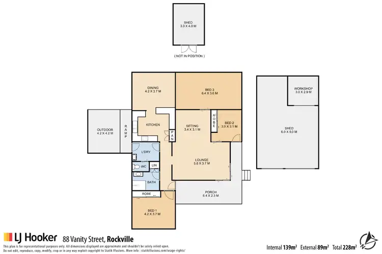 Floorplan of Homely house listing, 88 Vanity Street, Rockville QLD 4350