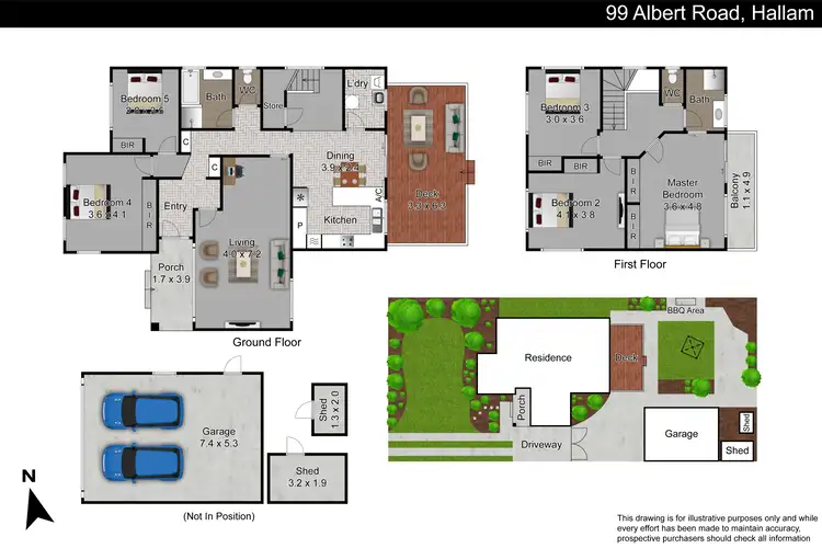 Floorplan of Homely house listing, 99 Albert Road, Hallam VIC 3803