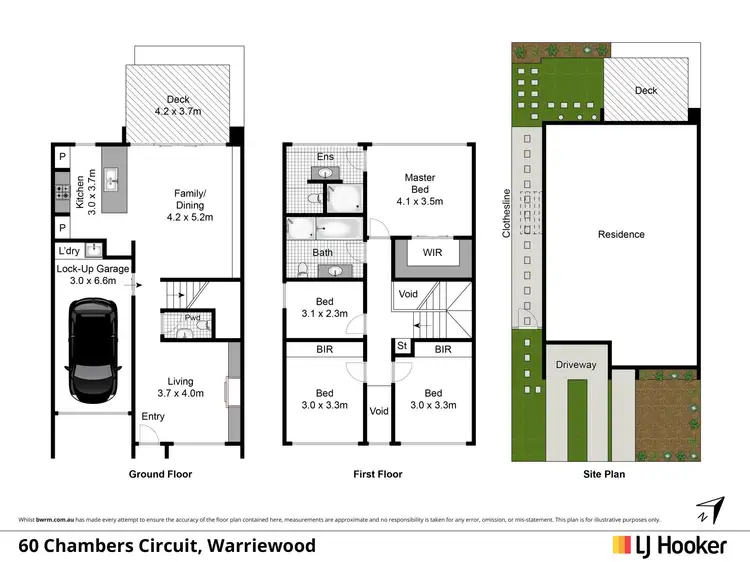 Floorplan of Homely house listing, 60 Chambers Circuit, Warriewood NSW 2102