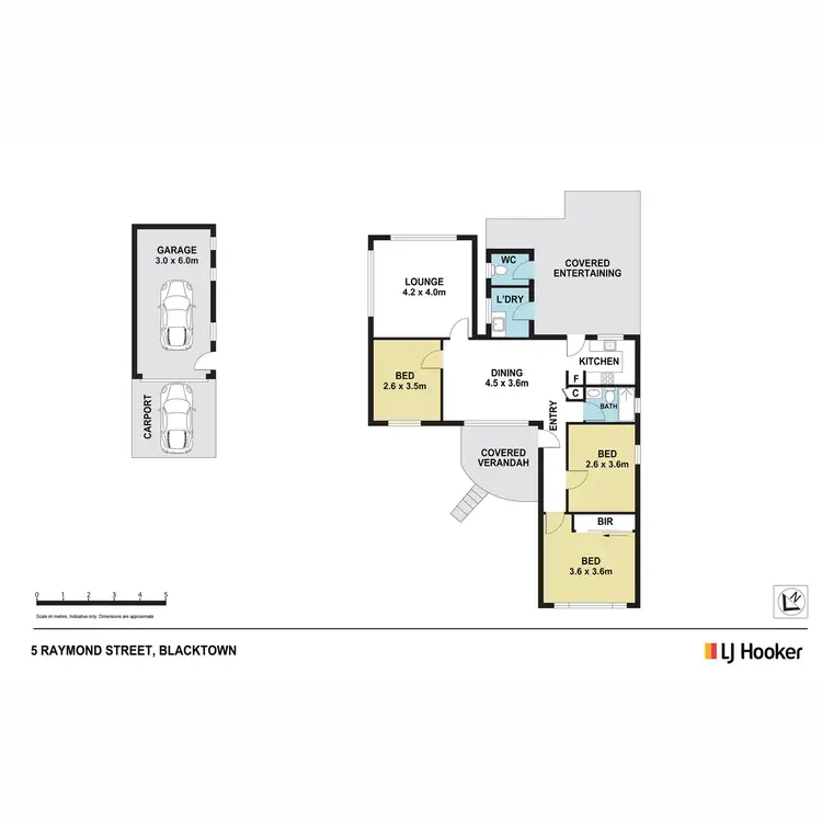 Floorplan of Homely house listing, 5 Raymond Street, Blacktown NSW 2148