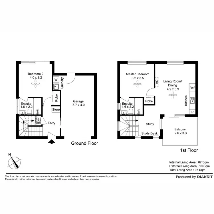 Floorplan of Homely townhouse listing, 6/26 Nightingale Drive, Lawnton QLD 4501