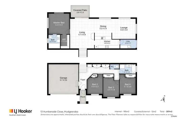 Floorplan of Homely house listing, 13 Humberside Close, Mudgeeraba QLD 4213