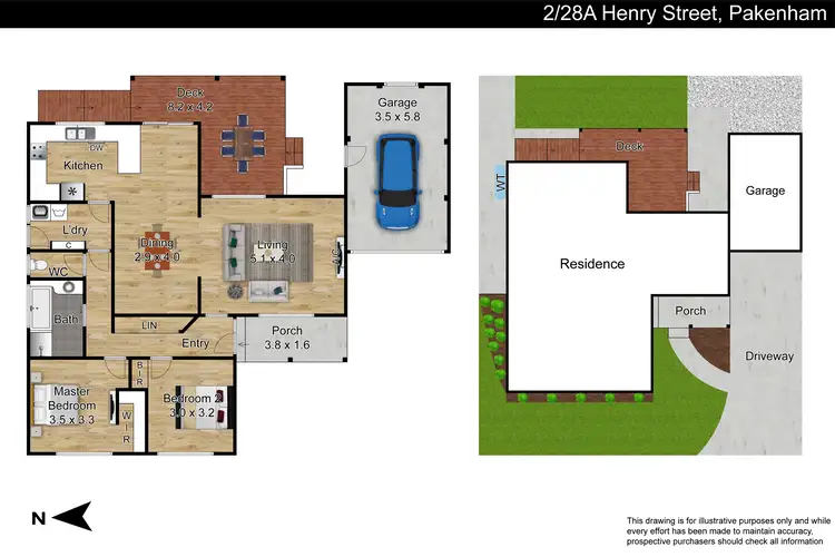 Floorplan of Homely unit listing, 2/28A Henry Street, Pakenham VIC 3810