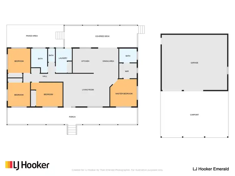 Floorplan of Homely house listing, 13 Banyula Close, Emerald QLD 4720