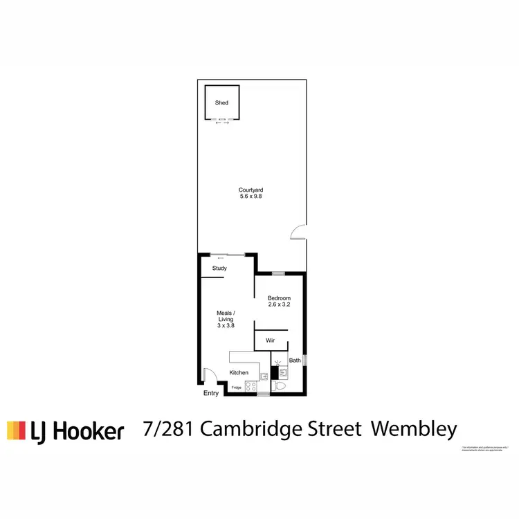 Floorplan of Homely apartment listing, 7/281 Cambridge Street, Wembley WA 6014