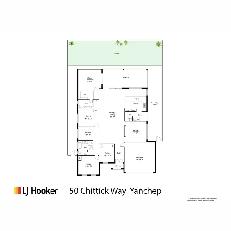 Floorplan of Homely house listing, 50 Chittick Way, Yanchep WA 6035