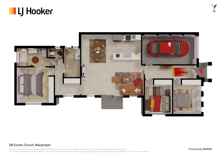 Floorplan of Homely house listing, 38 Eccles Circuit, Macgregor ACT 2615