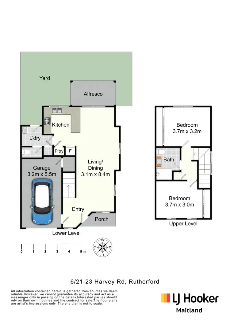 Floorplan of Homely townhouse listing, 6/21 Harvey Road, Rutherford NSW 2320